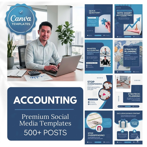 The Ultimate Accounting Content System (500+ Canva Templates)